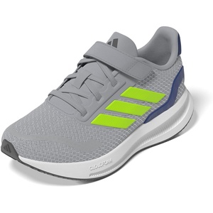 image:imageadidas Kids Marvel Run Falcon 5 Elastic Lace amp StrapHalo SilverLucid LemonTeam Royal Blue