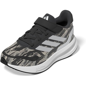image:imageadidas Kids Marvel Run Falcon 5 Elastic Lace amp StrapSilver PebbleSilver MetallicCarbon