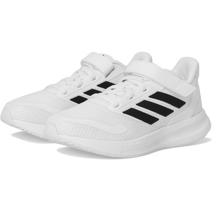 image:imageadidas Kids Marvel Run Falcon 5 Elastic Lace amp StrapWhiteBlackBlack