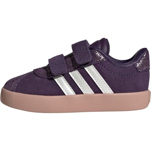 image:imageadidas Kids VL Court 30 Hook amp Loop ShoeAurora PlumZero MetallicPink Gum