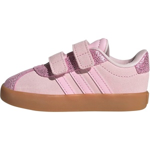 image:imageadidas Kids VL Court 30 Hook amp Loop ShoeClear PinkClear PinkGum
