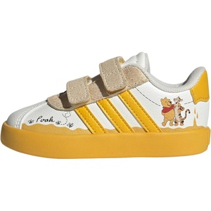 image:imageadidas Kids VL Court 30 Hook amp Loop ShoeOff WhiteCrew YellowBlackWinnie the Pooh