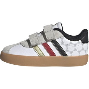 image:imageadidas Kids VL Court 30 Hook amp Loop ShoeWhiteBlackGold Metallic