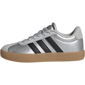 image:imageadidas Kids VL Court 30 ShoeSilver MetallicBlackLgh Solid Grey