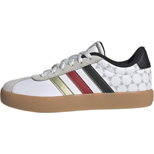 image:imageadidas Kids VL Court 30 ShoeWhiteBlackGold Metallic