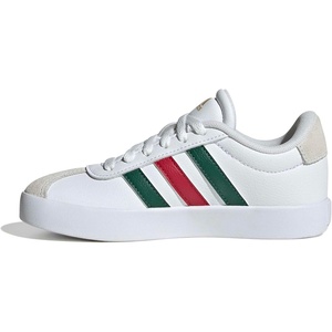 image:imageadidas Kids VL Court 30 ShoeWhiteDark GreenPower Red