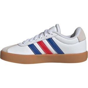 image:imageadidas Kids VL Court 30 ShoeWhiteTeam Royal BlueBetter Scarlet