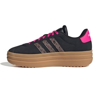image:imageadidas Kids VL Court Bold ShoeBlackWonder BeigeShock Pink