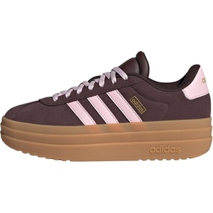 image:imageadidas Kids VL Court Bold ShoeShadow BrownClear PinkGold Metallic