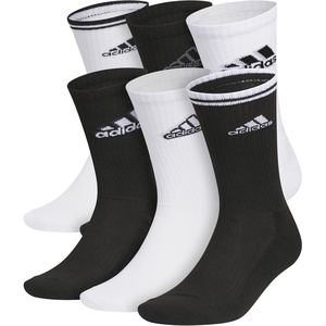 image:imageadidas Mens Athletic Cushioned Crew Socks 6 Pairs Durable amp ComfortableWhiteBlackMixed2