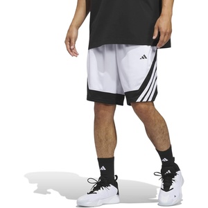 image:imageadidas Mens Pro Motion Basketball ShortsWhiteBlack