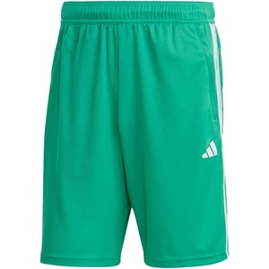 image:imageadidas Mens Train Essentials Pique Striped Athletic Shorts Training Casual Bottoms Casual Moisture Wicking  PinkCourt Green  White