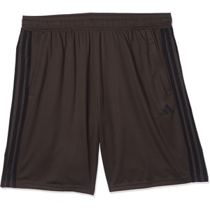 image:imageadidas Mens Train Essentials Pique Striped Athletic Shorts Training Casual Bottoms Casual Moisture Wicking  PinkShadow OliveBlack