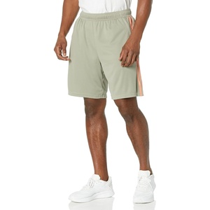 image:imageadidas Mens Train Essentials Pique Striped Athletic Shorts Training Casual Bottoms Casual Moisture Wicking  PinkSilver PebbleCoral Fusion