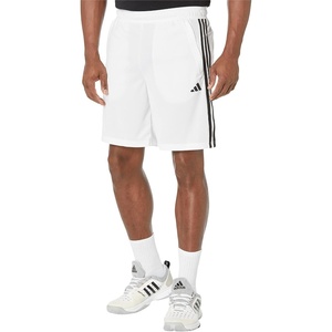 image:imageadidas Mens Train Essentials Pique Striped Athletic Shorts Training Casual Bottoms Casual Moisture Wicking  PinkWhiteBlack