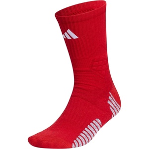 image:imageadidas Unisex Select Basketball Socks 1 PairTeam Power RedWhite1Crew
