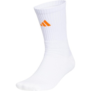 image:imageadidas Unisex Select Basketball Socks 1 PairWhiteBright Orange2Quarter