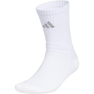 image:imageadidas Unisex Select Basketball Socks 1 PairWhiteClear Onix Grey2Crew