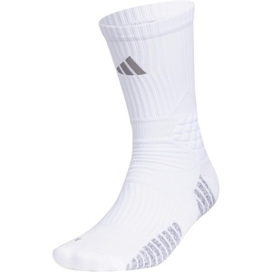 image:imageadidas Unisex Select Basketball Socks 1 PairWhiteLight Onix Grey1Crew