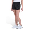image:imageAdidas Girls Elastic Waistband Retro Woven ShortsBlack