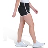 image:imageAdidas Girls Elastic Waistband Retro Woven ShortsBlack With Pink