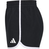 image:imageAdidas Girls Elastic Waistband Retro Woven ShortsBlackWhite Stripe