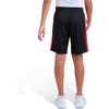 image:imageadidas 3Stripe Mesh Athletic ShortsBlack With Red