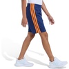 image:imageadidas 3Stripe Mesh Athletic ShortsNavy With Bright Orange