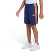 image:imageadidas 3Stripe Mesh Athletic ShortsNavy With Bright Orange