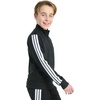 image:imageadidas Big Kid 3Stripe Zip Front Iconic Tricot JacketBlack