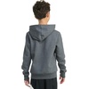 image:imageadidas Boys Long Sleeve Essential Big Logo Fleece Pullover HoodieDark Grey Heather