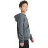 image:imageadidas Boys Long Sleeve Essential Big Logo Fleece Pullover HoodieDark Grey Heather