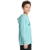 image:imageadidas Boys Long Sleeve Hooded Snow Heather TeeTeal Dust