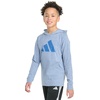 image:imageadidas Boys Long Sleeve Hooded Snow Heather TeeTrue Dark Blue Dnm