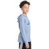 image:imageadidas Boys Long Sleeve Hooded Snow Heather TeeTrue Dark Blue Dnm