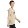 image:imageadidas Boys Long Sleeve Hooded Snow Heather TeeWarm Sandstone Snow Heather