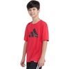 image:imageadidas Boys Short Sleeve TShirt Camouflage Logo TeePure Ruby