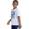 image:imageadidas Boys Short Sleeve TShirt Sports Logo TeeWhite