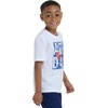 image:imageadidas Boys Short Sleeve TShirt Sports Logo TeeWhite