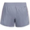 image:imageadidas Girls 3Stripes Mesh ShortsSilver Violet