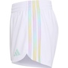 image:imageadidas Girls 3Stripes Mesh ShortsWhite Multi