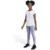 image:imageadidas Girls Detached Waistband 3Stripe Cell Phone Pocket LeggingSilver Violet
