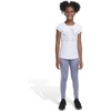 image:imageadidas Girls Detached Waistband 3Stripe Cell Phone Pocket LeggingSilver Violet