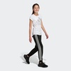 image:imageadidas Girls Short Sleeve Scoop Neck Tee TShirtWhite Rainbow Foil