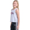 image:imageadidas Girls Sleeveless Swing Back Vent TankGrey Multi