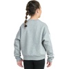 image:imageadidas Kids 3Stripes Crew Neck Heather Fleece Pullover Big KidMedium Grey Heather