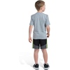 image:imageadidas boys TwoPiece Short Sleeve Tee amp Elastic Waistband Short SetMedium Grey Heather