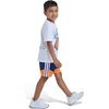 image:imageadidas boys TwoPiece Short Sleeve Tee amp Elastic Waistband Short SetWhite