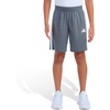 image:imageadidas 3Stripe Mesh Athletic ShortsDark Grey