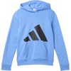 image:imageadidas Boys Long Sleeve Essential Big Logo Fleece Pullover HoodieBlue Fusion